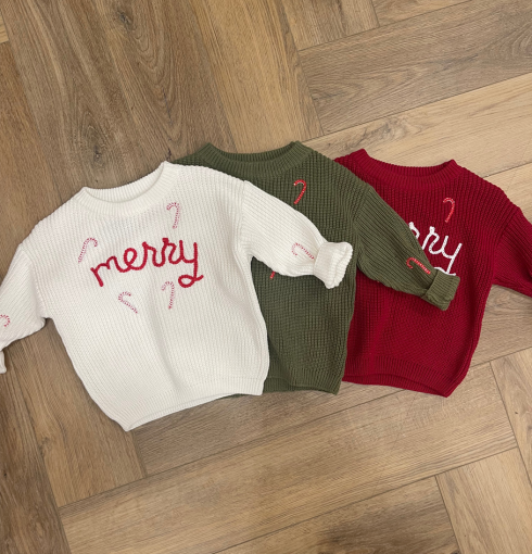 MERRY KNIT SWEATER // 0-6 MONTHS - SIZE 7