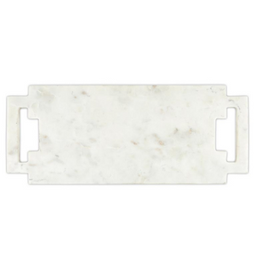 DOUBLE HANDLE MARBLE SERVING TRAY