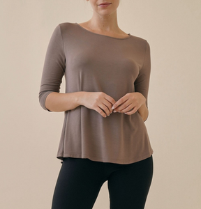 BAMBOO BOATNECK TOP