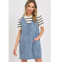 Load image into Gallery viewer, BEST SELLER - OVERALL DENIM DRESS
