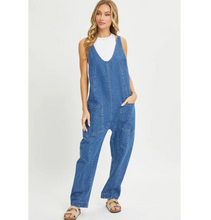 Load image into Gallery viewer, BEST SELLER - OVERALL DENIM JUMPSUIT
