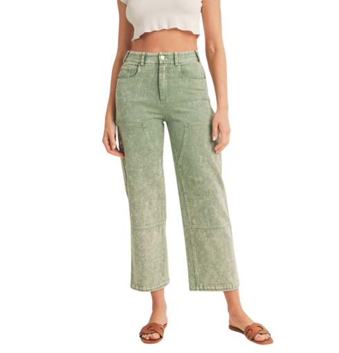 HIGH WAIST STRAIGHT LEG PANTS // 2 COLORS