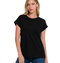 Load image into Gallery viewer, RELAXED FIT ROLLED SLEEVE TEE
