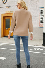 Load image into Gallery viewer, Graphic Round Neck Dropped Shoulder Sweater
