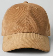 Load image into Gallery viewer, CORDUROY BASEBALL HAT // 2 COLORS
