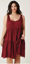 Load image into Gallery viewer, BROOKE TIERED DRESS // CURVY
