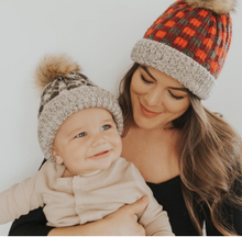 Load image into Gallery viewer, BUFFALO CHECK POM POM HAT // BABIES + KIDS
