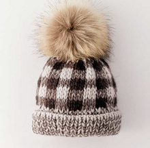 Load image into Gallery viewer, BUFFALO CHECK POM POM HAT // BABIES + KIDS
