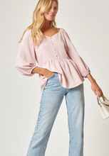 Load image into Gallery viewer, CHARLOTTE BABYDOLL BLOUSE // 2 COLORS

