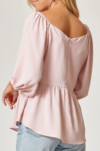 Load image into Gallery viewer, CHARLOTTE BABYDOLL BLOUSE // 2 COLORS
