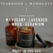 Load image into Gallery viewer, TEAKWOOD AND MAHOGANY CANDLE
