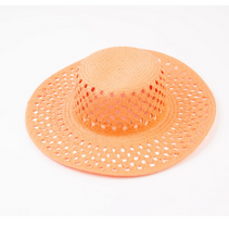 Load image into Gallery viewer, VINTAGE RATTAN BOATER HAT
