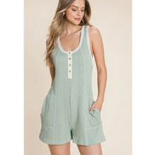 Load image into Gallery viewer, FINAL SALE // CAPRI CABLE KNIT ROMPER
