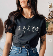 Load image into Gallery viewer, DANCING SKELETON GRAPHIC TEE

