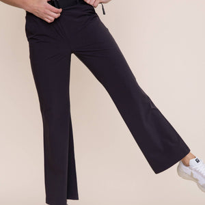 BELTED HIGH WAIST FLARE PANT