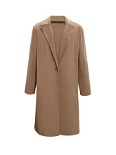 Load image into Gallery viewer, Collared Neck Button Up Long Sleeve Coat
